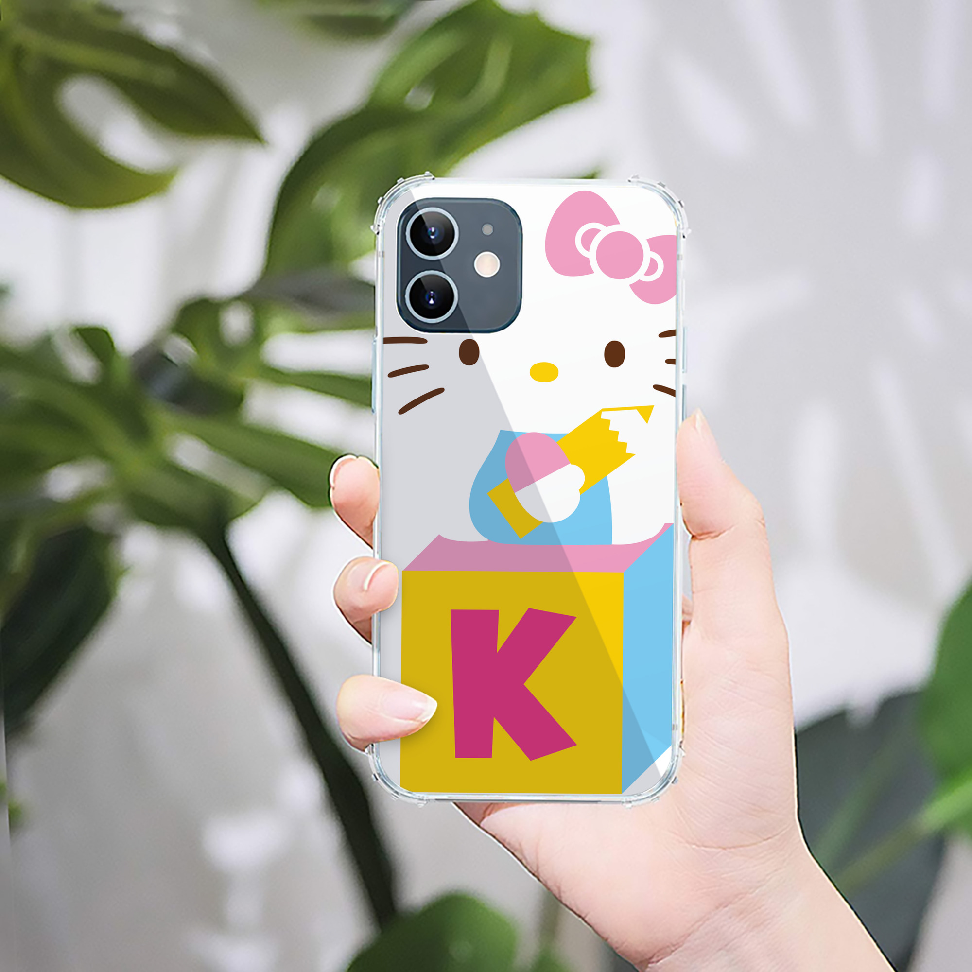 （画像用） Hello Kitty ハローキティ 【iPhone 12シリーズ対応】透明スマホケース（クリアソフトケース）